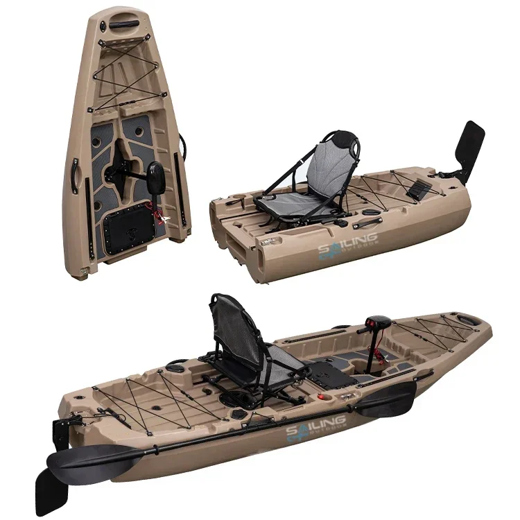 Fishing Kayak Pedal Drive - Kayak Modular de Plástico Plegable de