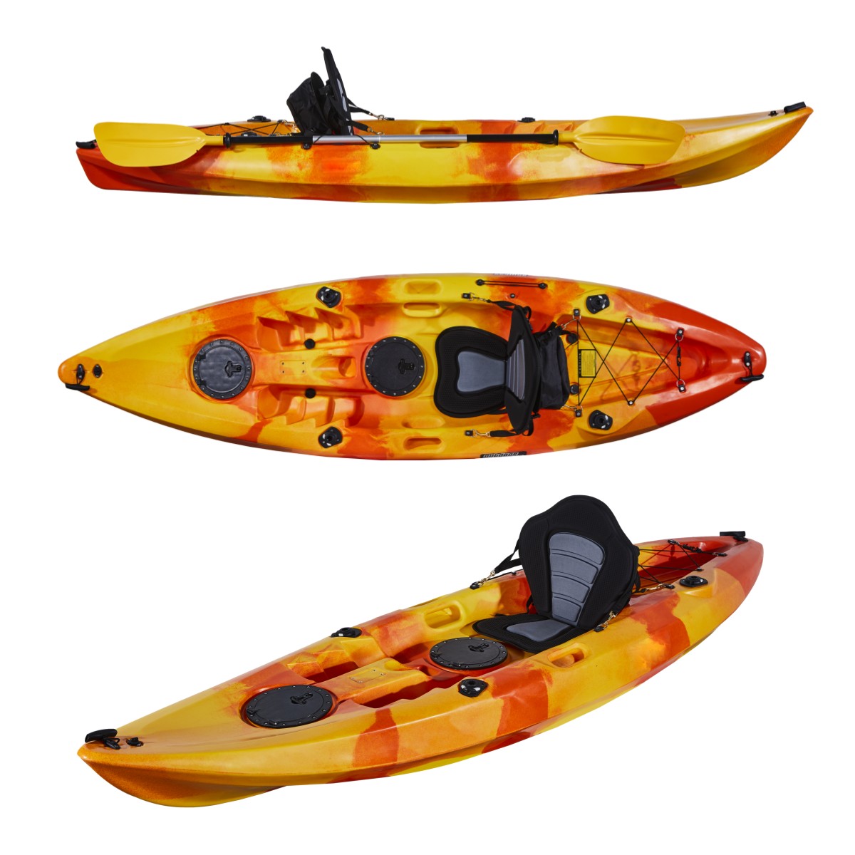 Kayak de pesca para una sola p - Fishing Kayak Sit On Top reseña y precio